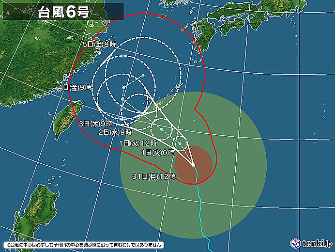 台風６号