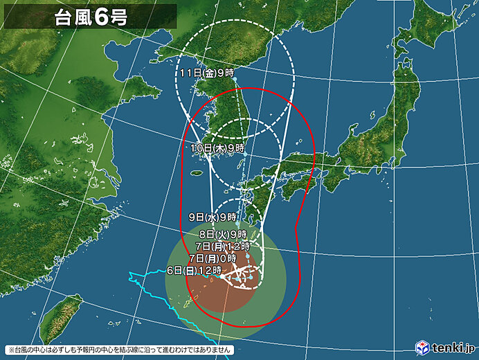 台風６号