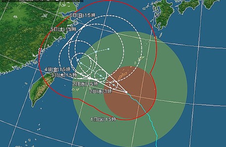 台風６号