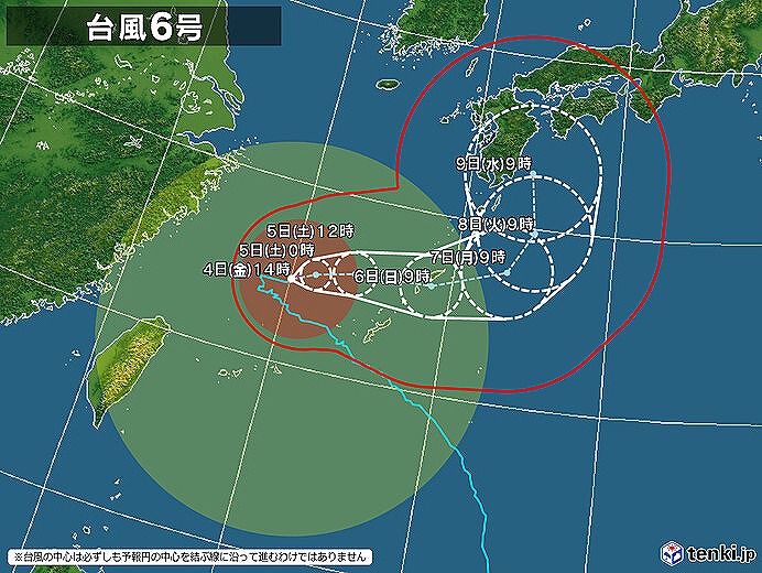 台風６号