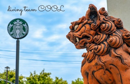 スタバとシーサー